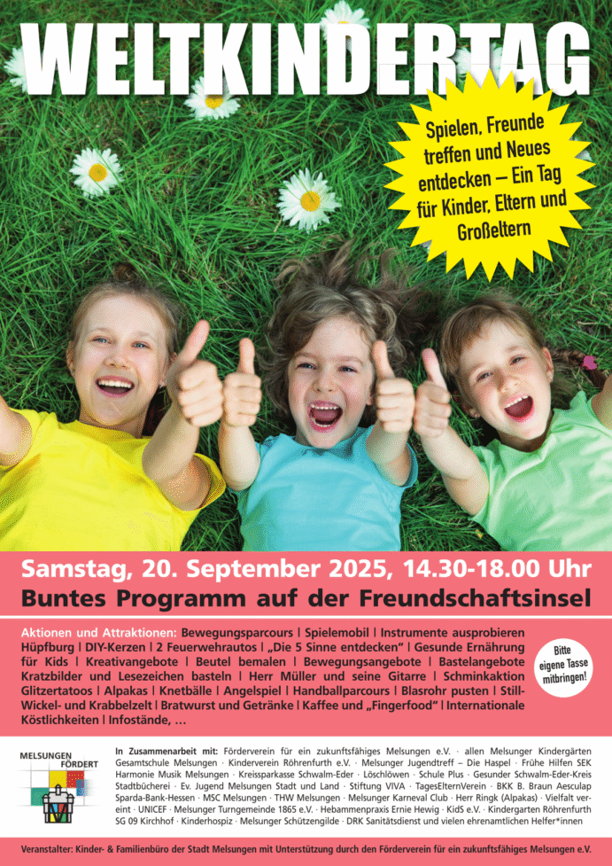 Plakat Weltkindertag Melsungen 2025