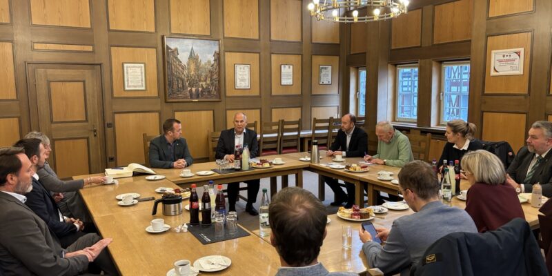 Übergabe Förderbescheid anlässlich des Programms "Sicherheit bei Veranstaltungen"